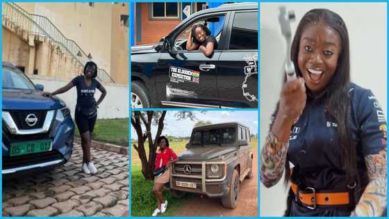 Beautiful photos of the brave lady who joined 12 adventurous men to travel from Accra to London by road