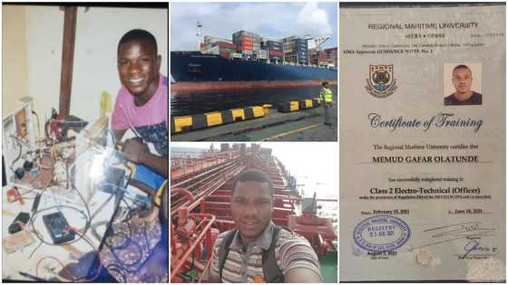 Man with no training repairs big ship to rescue crew; receives certificate after