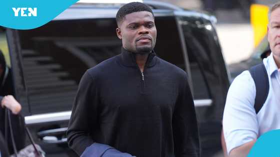 Thomas Partey’s court arrival caught on camera in new video