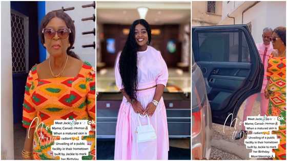 Jackie Appiah: Pretty Actress' Mother Slays In Beautiful Kente Dress, Enters V8 In Video