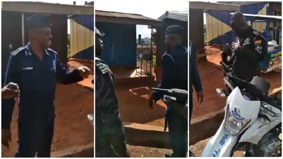 Junior police officer caught on video disrespecting his superior