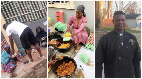 4 young people who fed hungry strangers, 1 lady gave out over 200 plates of jollof rice