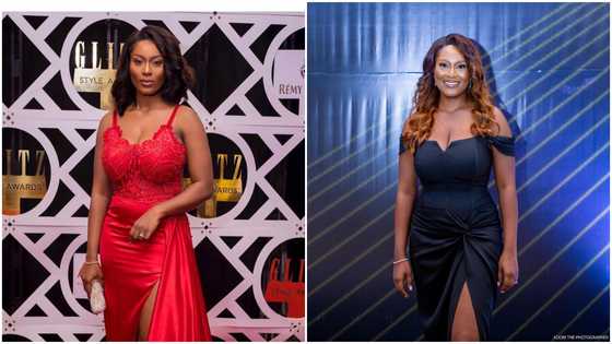 Sarkodie's wife Tracy Sarkcess looks effortlessly chic in a black outfit styled with GH₵17,991 bag