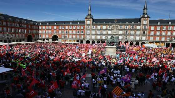 Thousands rally in Spanish capital for pay hikes as costs soar