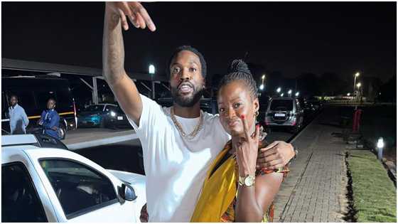 Akufo-Addo's daughter Gyankroma takes fashion to the next level as she slays in a colorful dress to hang out with Meek Mill