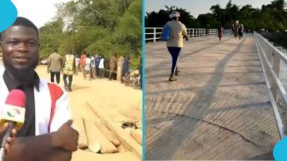 Kotokuom residents celebrate new bridge: Mahama applauded for swift completion