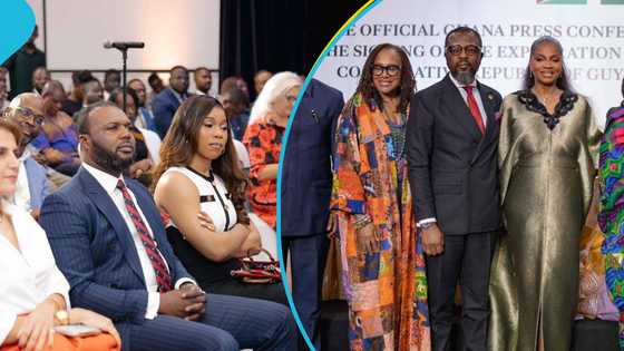 William Ato Essien makes public appearance at government presser with KOD, others in attendance