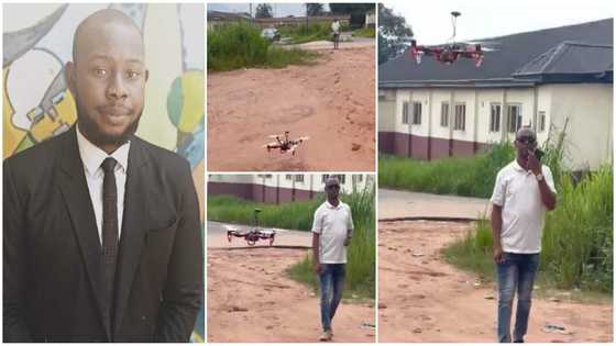 Genius student builds surveillance drone as final year project, flies it inside the school in video