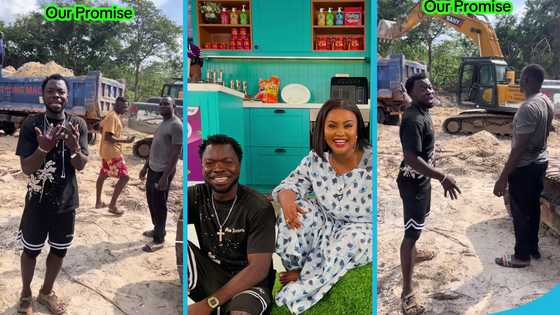 McBrown full of praise as fan gifts her truck of sand for her building project, video trends