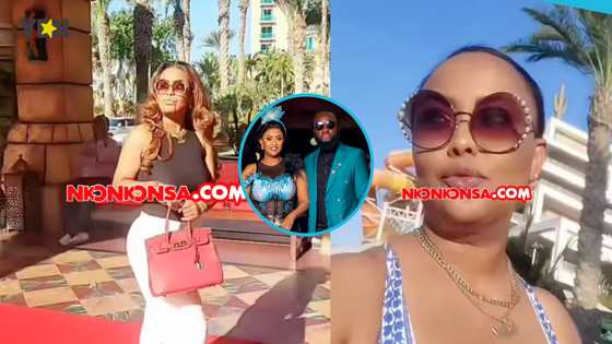 Nana Ama McBrown rocks expensive swimwear while on vacation without her loving husband