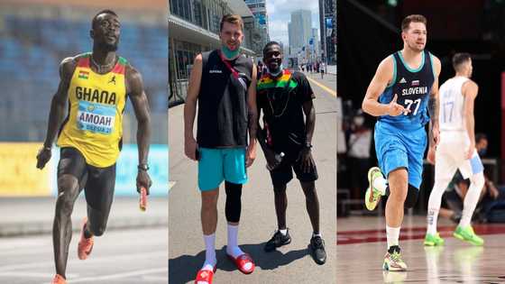 Tokyo 2020: Ghanaian sprinter Joseph Amoah meets NBA superstar Luka Doncic