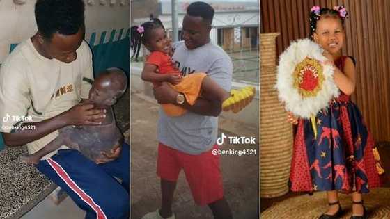 "You're an angel on earth": Man who picked baby by roadside flaunts transformation, video trends