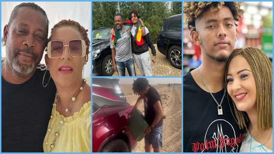 Wife of Accra to London rider who travelled with their young son thanks God for protecting them, shares behind-the-scenes photos