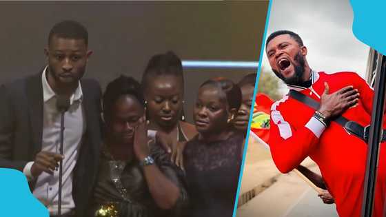 Emotional moment: Pooley's wife tears up, receives special prize at Ghana Football Awards, video