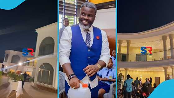 Ghanaians in awe as Sammy Kuffour's mega-mansion in East Legon pops up online, video