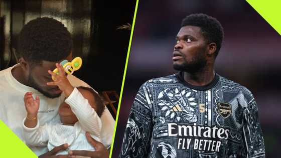 Thomas Partey Shares Adorable Moment With Daughter Ahead of Liverpool Clash