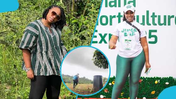 Michy sprays vast land alone, fans praise her independence