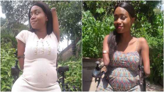 Lady born without limbs celebrates being pregnant; shares baby bump photos