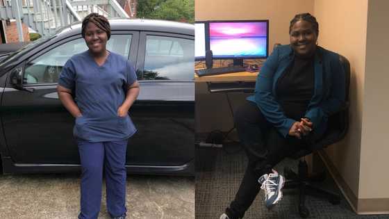 Ghanaian lady working as cleaner in US makes it; becomes respected HR Assistant