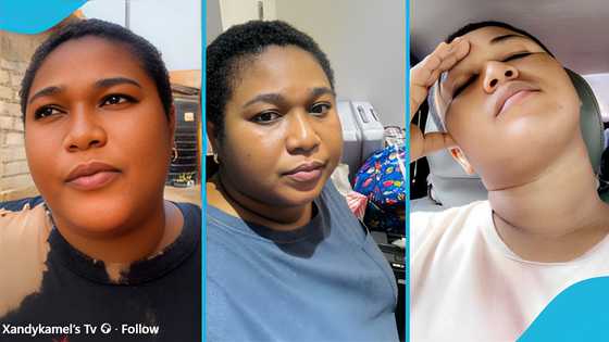 Actress Xandy Kamel cries out for help after her landlady evicts her from her home, video evokes sad reactions