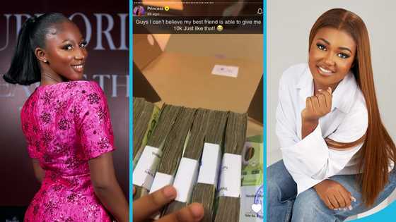 Ama Burland inconsolable as Gisela gifts her GH¢10k on her birthday, video melts hearts