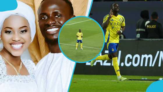 Sadio Mane breaks goal drought in style after welcoming first child with young wife (Video)