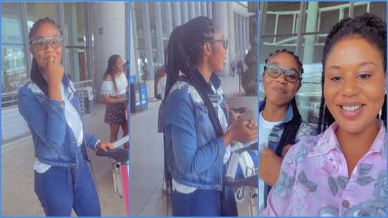 Ghanaian lady compares Canada to Heaven, sister laughs at her in viral video, peeps react