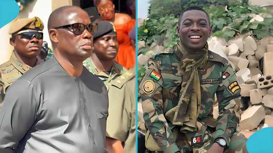 Lands minister attends funeral of Collins Safo, NAIMOS soldier who passed away in Obuasi, video