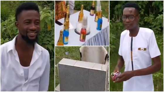 “Obviously a ritual”: Reactions as video of actor Samuel Nkansah celebrating his b'day party at cemetery pops up
