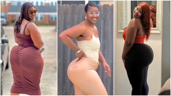 Plus-size lady shows off curvy hips as she struts in heels in slaying video, netizen says “natural shape”