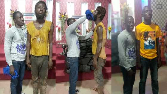 Ghanaian pastor claims to have healed mad man; shares photos online