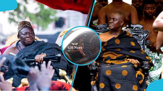 Dormaahene’s alleged blogger chased out of Asantehemaa’s funeral for insulting Otumfuo, video