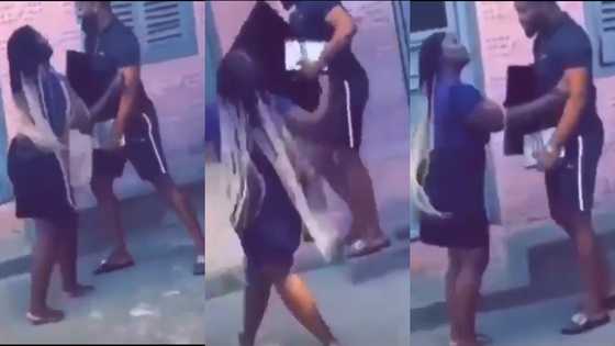 Man angrily goes for TV & decoder he bought for lover few days to Val's Day (video)