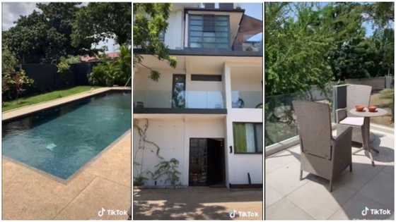 American woman flaunts her luxury apartment home in Ghana, impresses many netizens