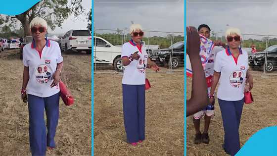 NPP Rally: Evangelist Diana Asamoah flaunts her blonde hair, says Bawumia is next after God