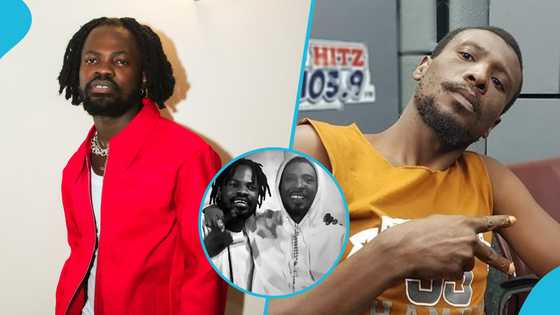 Fameye drops old photo of him and Okomfour Kwadee, solicits prayers for the embattled rapper