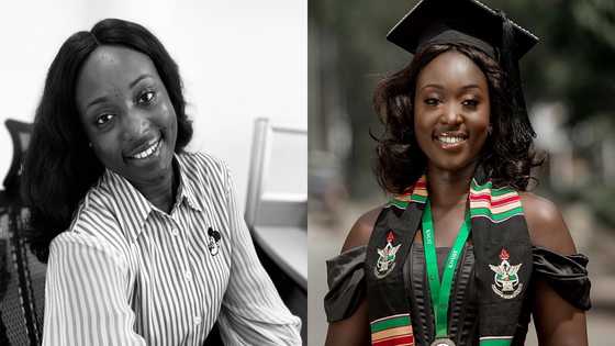 Ghanaian lady who finished SHS with a 'worrying' result in WASSCE bags first class in university