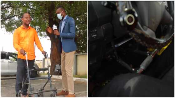 Meet the physically challenged Ghanaian whose legs are inactive but drives Uber for a living