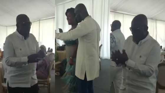 Akufo-Addo's kids give him 'fans' over his dance moves at Edwina's wedding