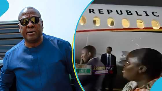 President John Dramani Mahama uses presidential jet for international trip for the first time