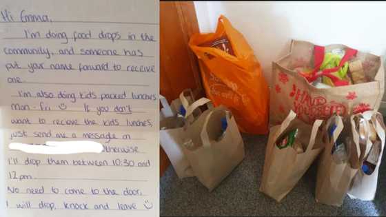 Mom of 5 in tears after stranger leaves food at doorstep for her starving kids