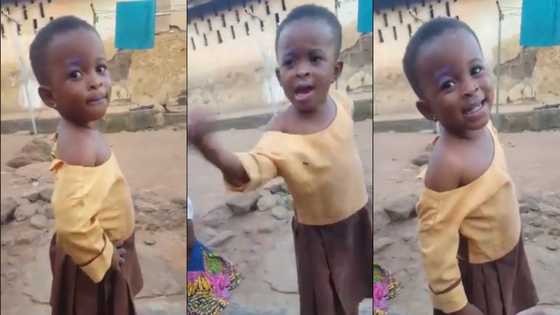 It is 'make-art' - Little girl cracks ribs after she was asked about funny makeup on her face