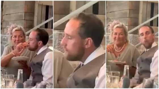 Mother-in-law feeds daughter's husband like a baby after he got drunk at his wedding, video stirs reactions