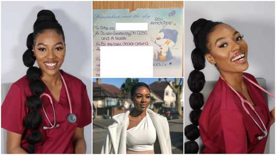 Lady becomes 1st doctor in her family, shares photo of paper she wrote her dream on 10yrs ago