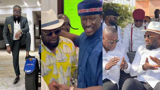 Ibrahim Mahama, Ken Agyapong, and others storm Despite's plush 60th birthday dinner party; videos drop
