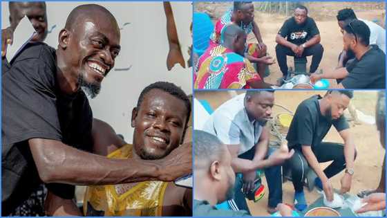 Lil Win, Mr Beautiful, Kalybos, and Bismark The Joke eat banku together in video