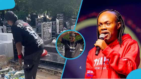 Daddy Lumba’s music collaborator, Borax, storms the cemetery in search of his burial spot