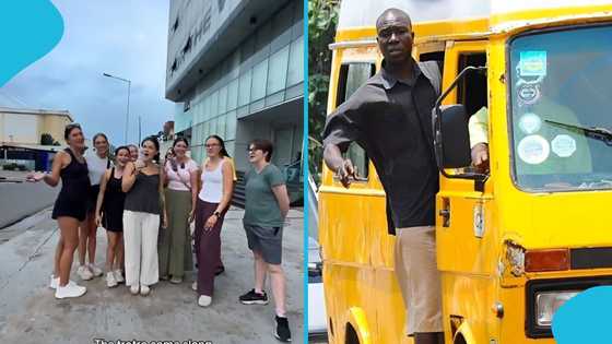 Obroni ladies in Ghana board trotro for the first time: "Try it on a Monday"