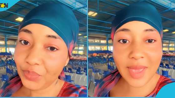 Ghanaian lady cries out over being unmarried, goes to church to pray for a husband, video