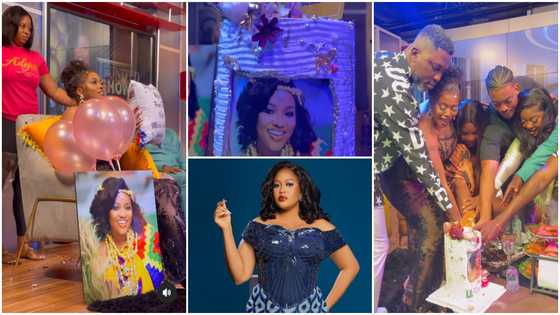 MzGee marks surprise birthday with Jackie Appiah, others on UTV, videos warm hearts